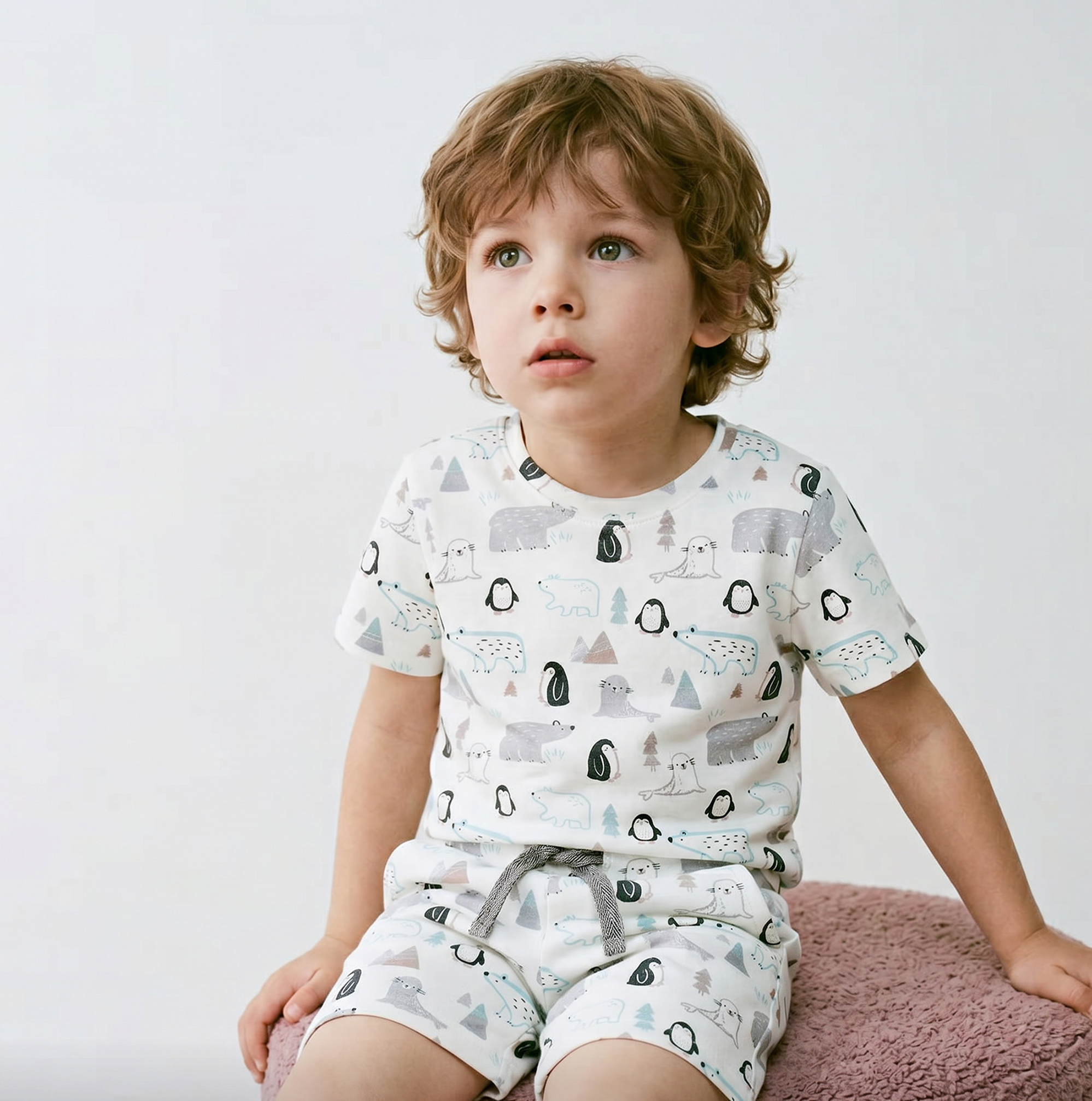 Boy's Casual T-Shirt & Shorts Set